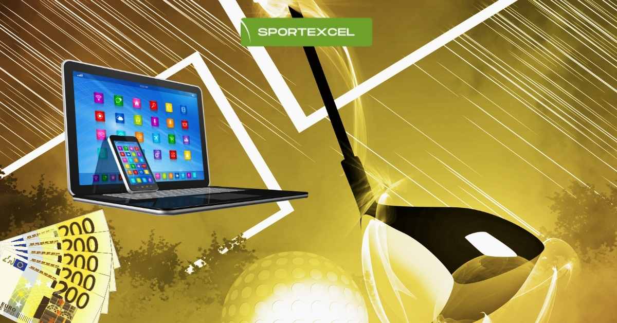 golf betting on notebook and smartphone online